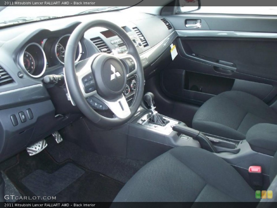 Black Interior Photo for the 2011 Mitsubishi Lancer RALLIART AWD #46414575
