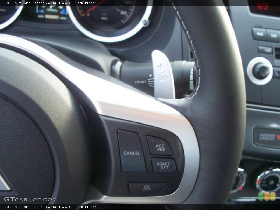Black Interior Controls for the 2011 Mitsubishi Lancer RALLIART AWD #46414668