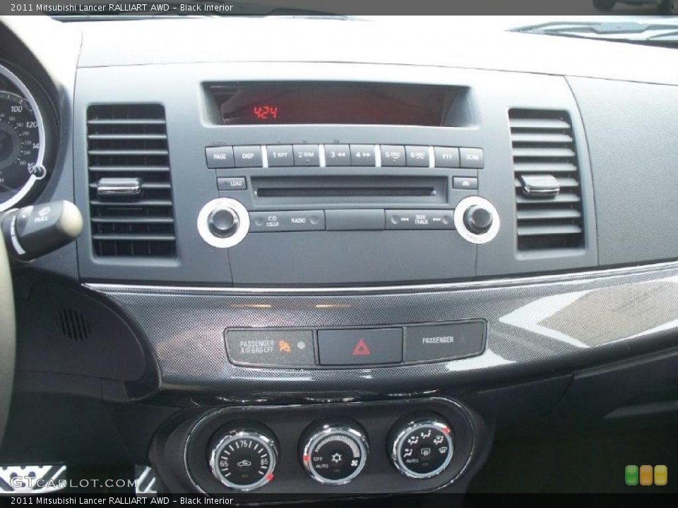 Black Interior Controls for the 2011 Mitsubishi Lancer RALLIART AWD #46414695