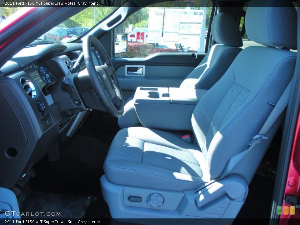 Steel Gray Interior Photo for the 2011 Ford F150 XLT SuperCrew #46415127