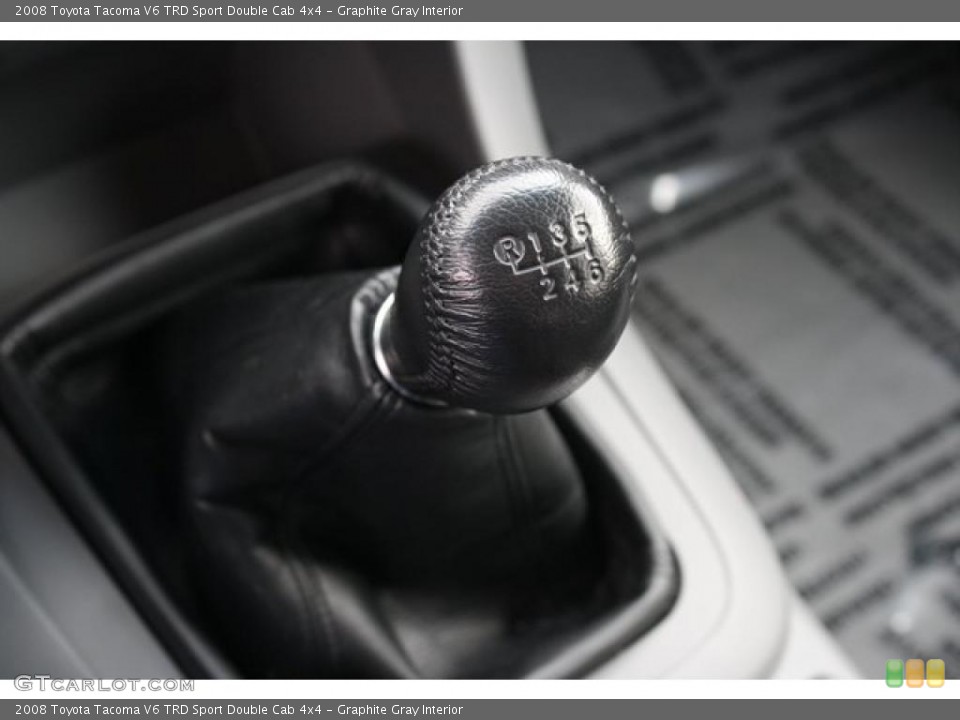 Graphite Gray Interior Transmission for the 2008 Toyota Tacoma V6 TRD Sport Double Cab 4x4 #46415454