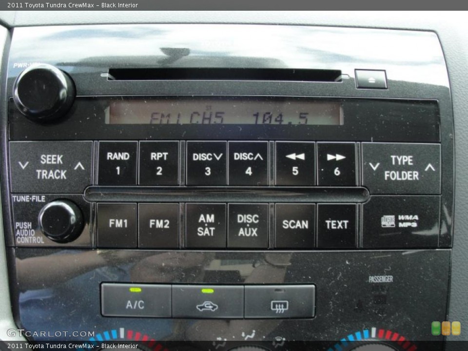 Black Interior Controls for the 2011 Toyota Tundra CrewMax #46417662