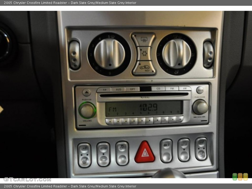 Dark Slate Grey/Medium Slate Grey Interior Controls for the 2005 Chrysler Crossfire Limited Roadster #46418025