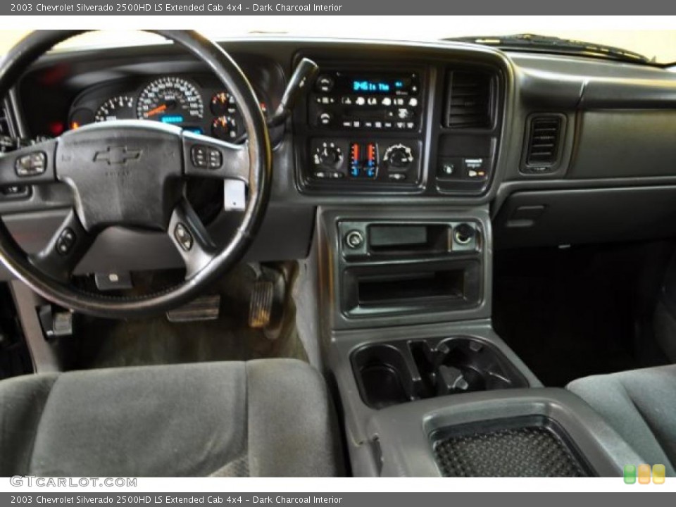 Dark Charcoal Interior Dashboard for the 2003 Chevrolet Silverado 2500HD LS Extended Cab 4x4 #46418193