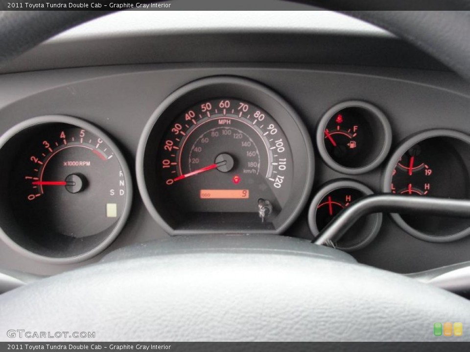 Graphite Gray Interior Gauges for the 2011 Toyota Tundra Double Cab #46419195