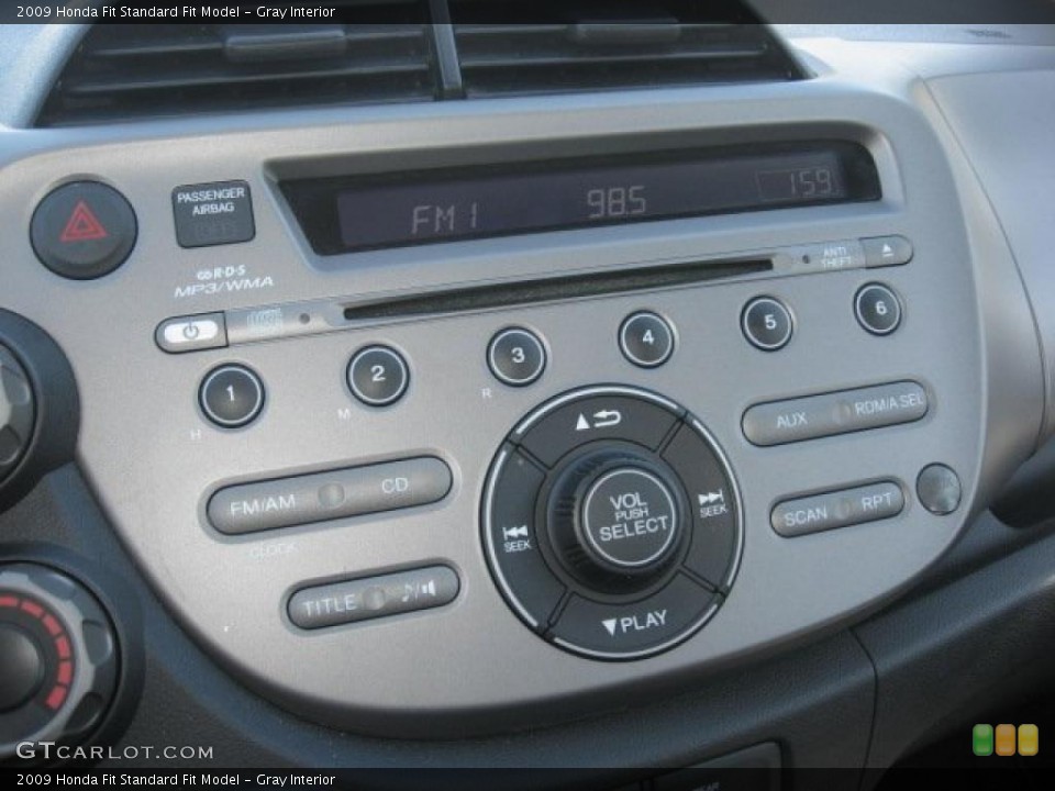 Gray Interior Controls for the 2009 Honda Fit  #46420520