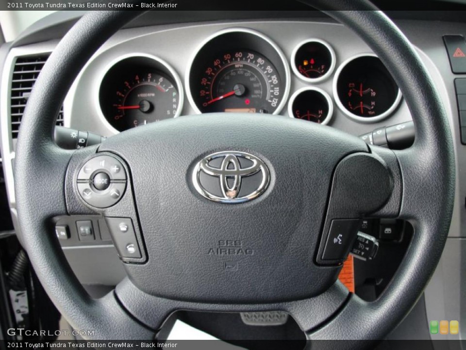 Black Interior Steering Wheel for the 2011 Toyota Tundra Texas Edition CrewMax #46420851