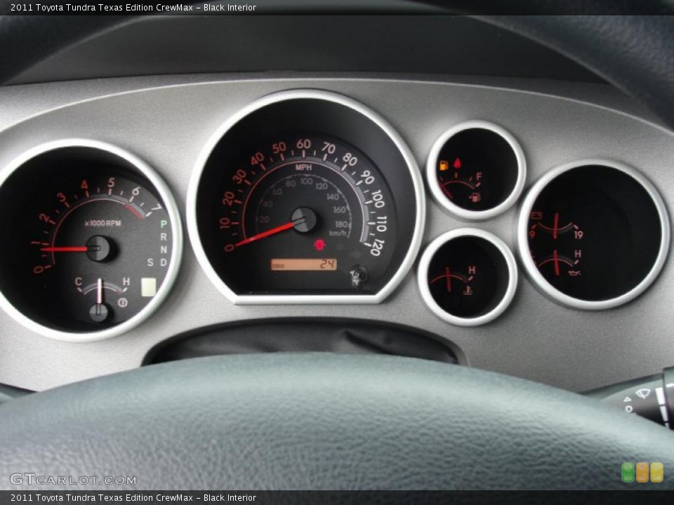 Black Interior Gauges for the 2011 Toyota Tundra Texas Edition CrewMax #46420869