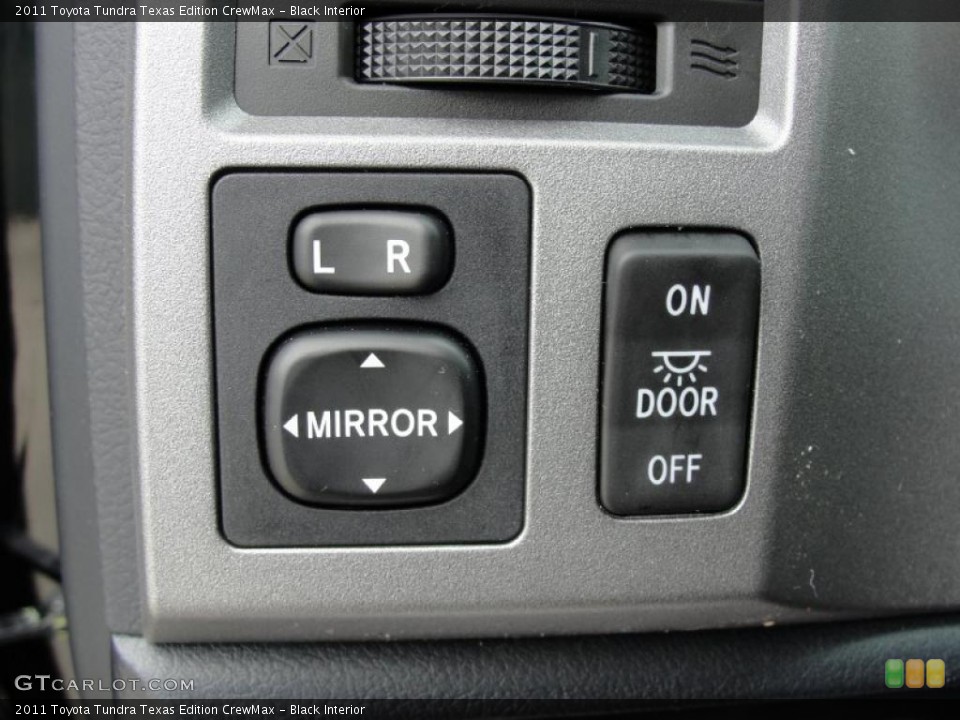 Black Interior Controls for the 2011 Toyota Tundra Texas Edition CrewMax #46420887