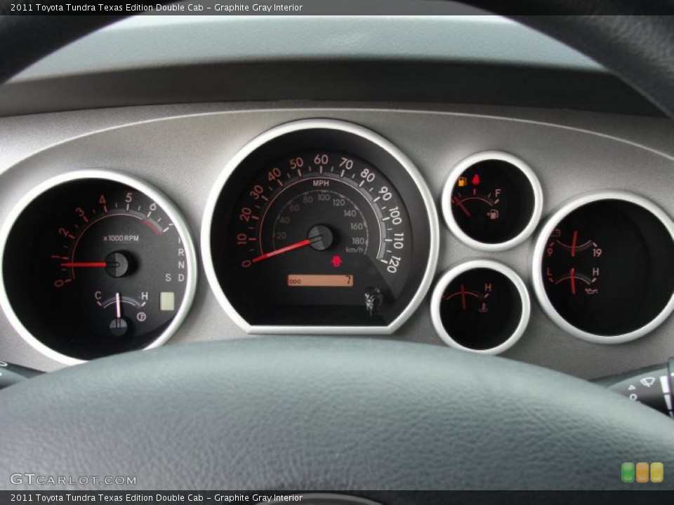 Graphite Gray Interior Gauges for the 2011 Toyota Tundra Texas Edition Double Cab #46422405