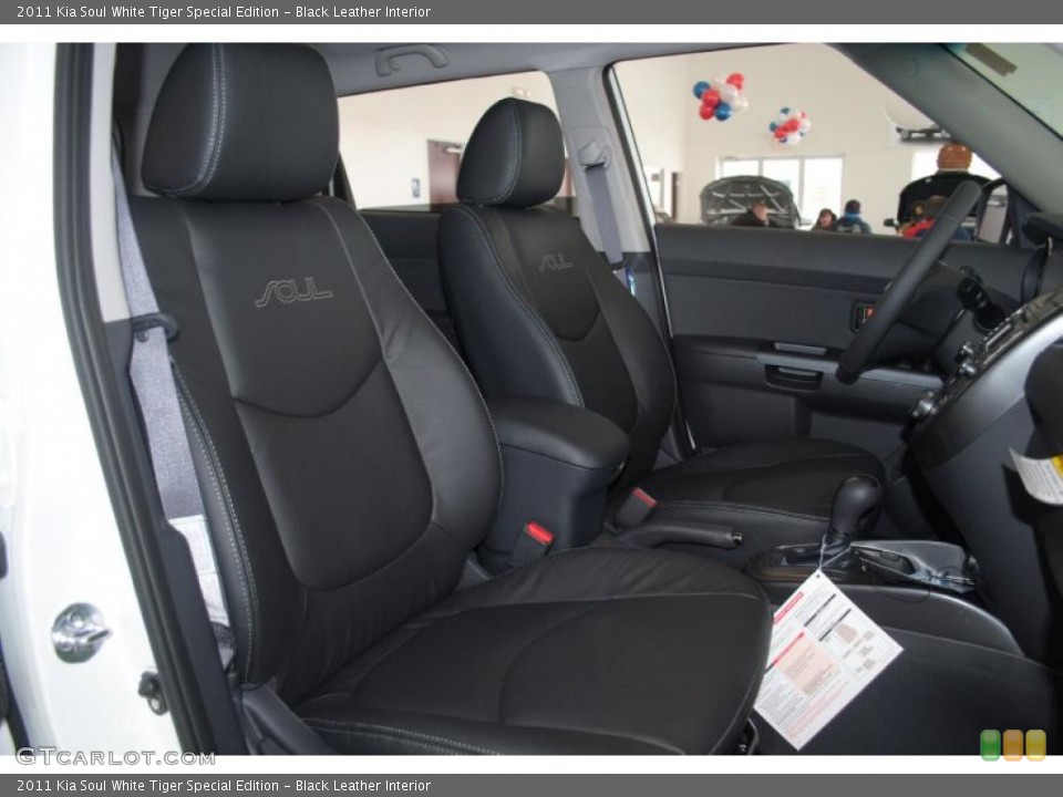 Black Leather Interior Photo for the 2011 Kia Soul White Tiger Special Edition #46422507