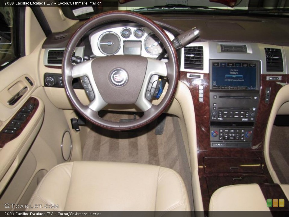 Cocoa/Cashmere Interior Dashboard for the 2009 Cadillac Escalade ESV #46422558