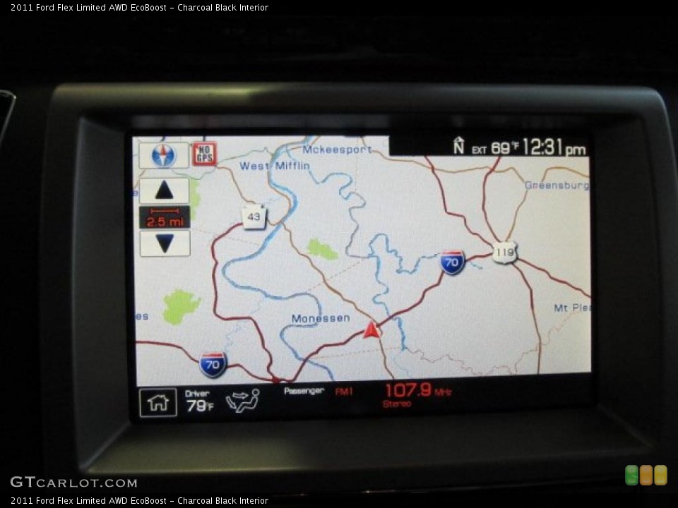 Charcoal Black Interior Navigation for the 2011 Ford Flex Limited AWD EcoBoost #46422576