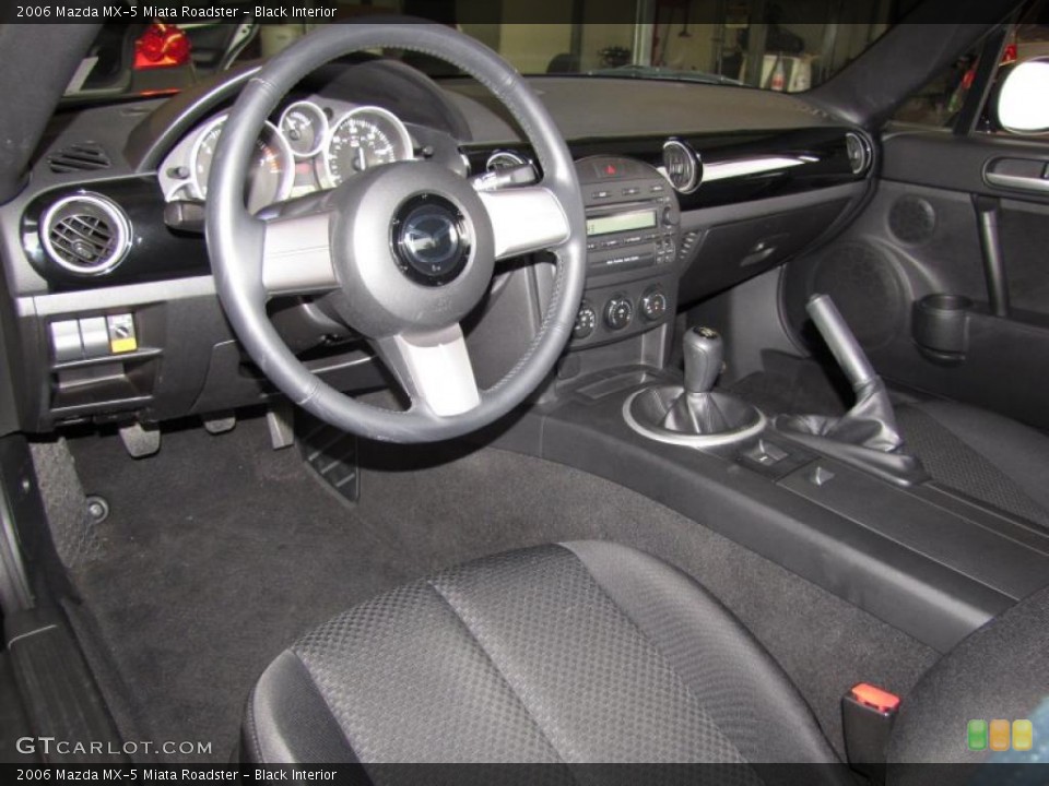 Black Interior Prime Interior for the 2006 Mazda MX-5 Miata Roadster #46422846