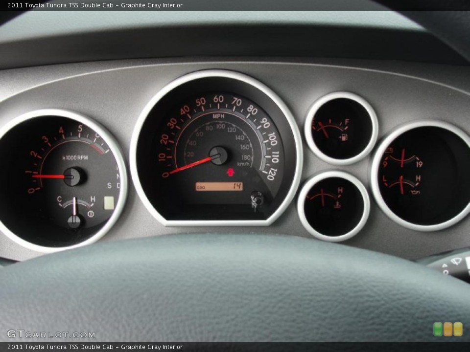 Graphite Gray Interior Gauges for the 2011 Toyota Tundra TSS Double Cab #46422951