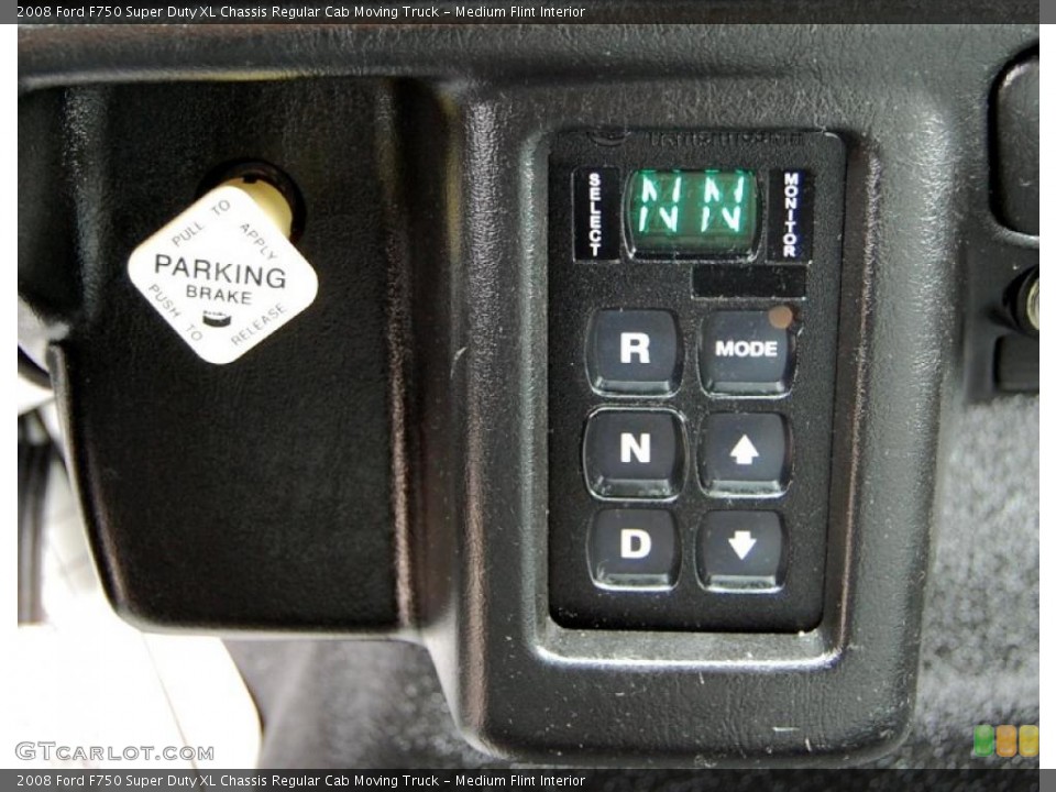 Medium Flint Interior Controls for the 2008 Ford F750 Super Duty XL Chassis Regular Cab Moving Truck #46424619