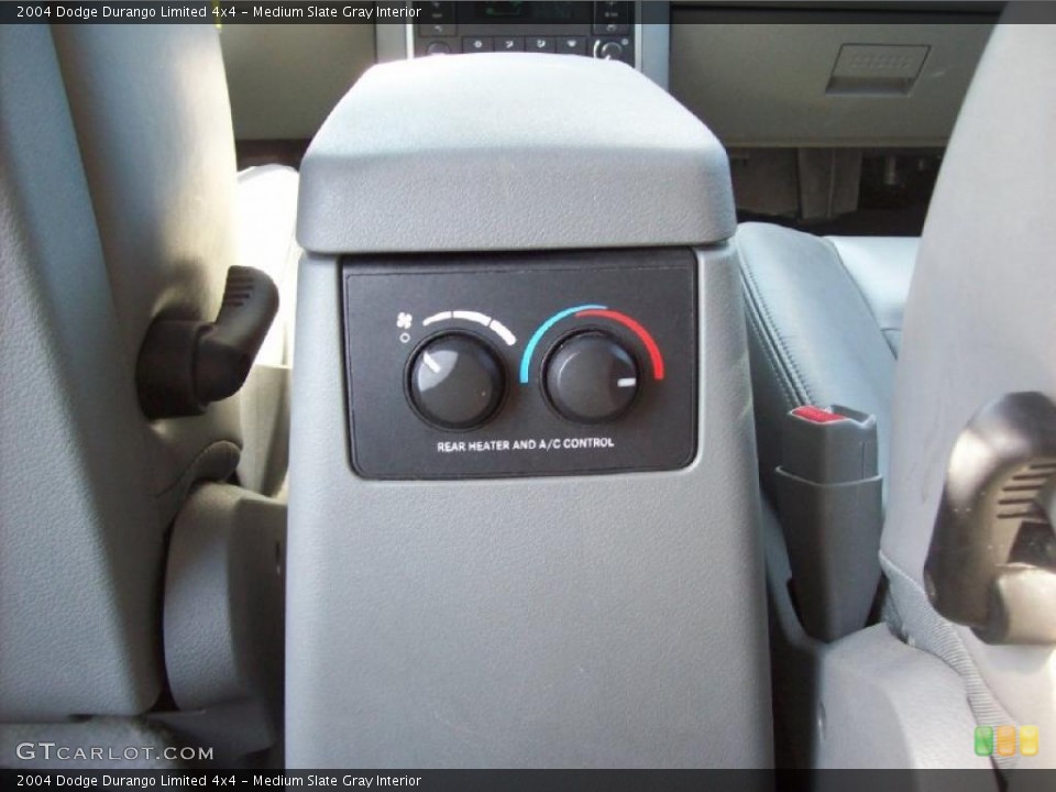 Medium Slate Gray Interior Controls for the 2004 Dodge Durango Limited 4x4 #46424748