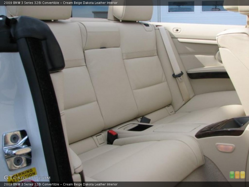 Cream Beige Dakota Leather Interior Photo for the 2009 BMW 3 Series 328i Convertible #46425138