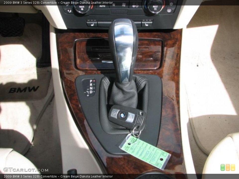 Cream Beige Dakota Leather Interior Transmission for the 2009 BMW 3 Series 328i Convertible #46425225