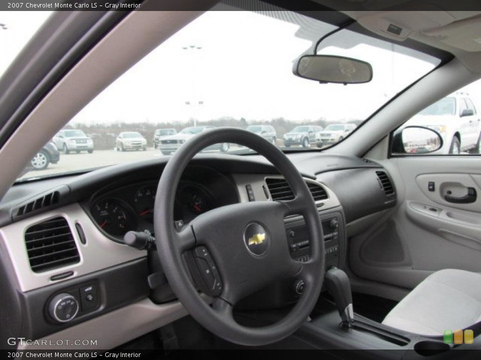 Gray Interior Steering Wheel for the 2007 Chevrolet Monte Carlo LS #46425984