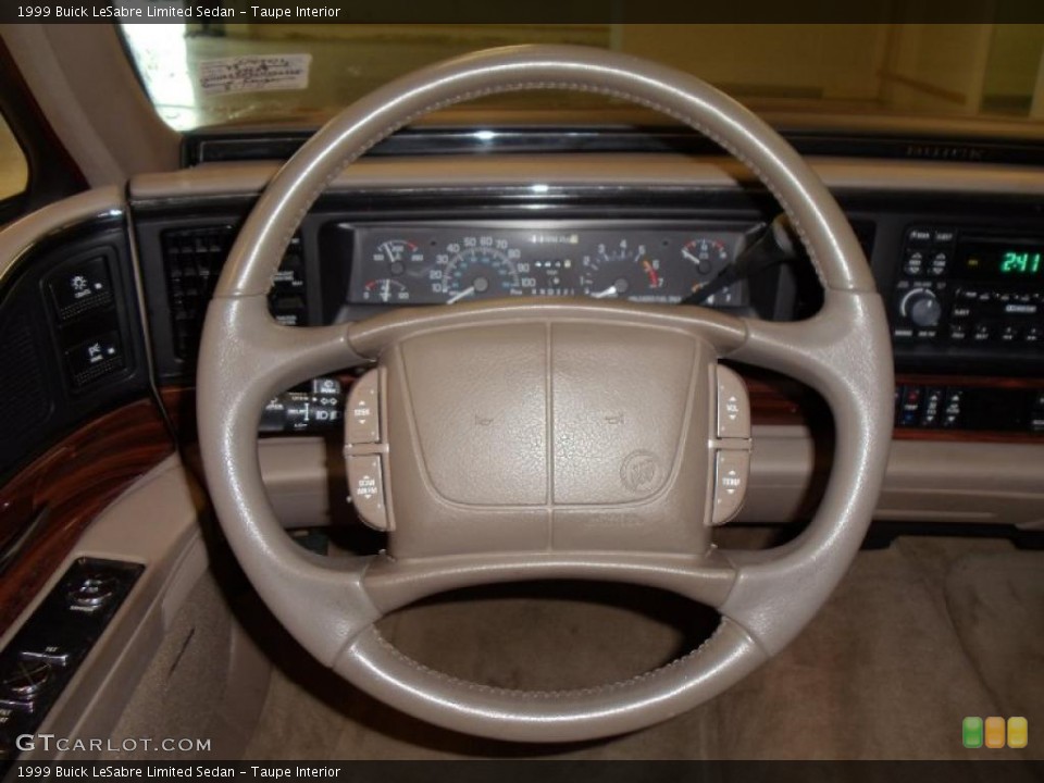Taupe Interior Steering Wheel for the 1999 Buick LeSabre Limited Sedan #46427073