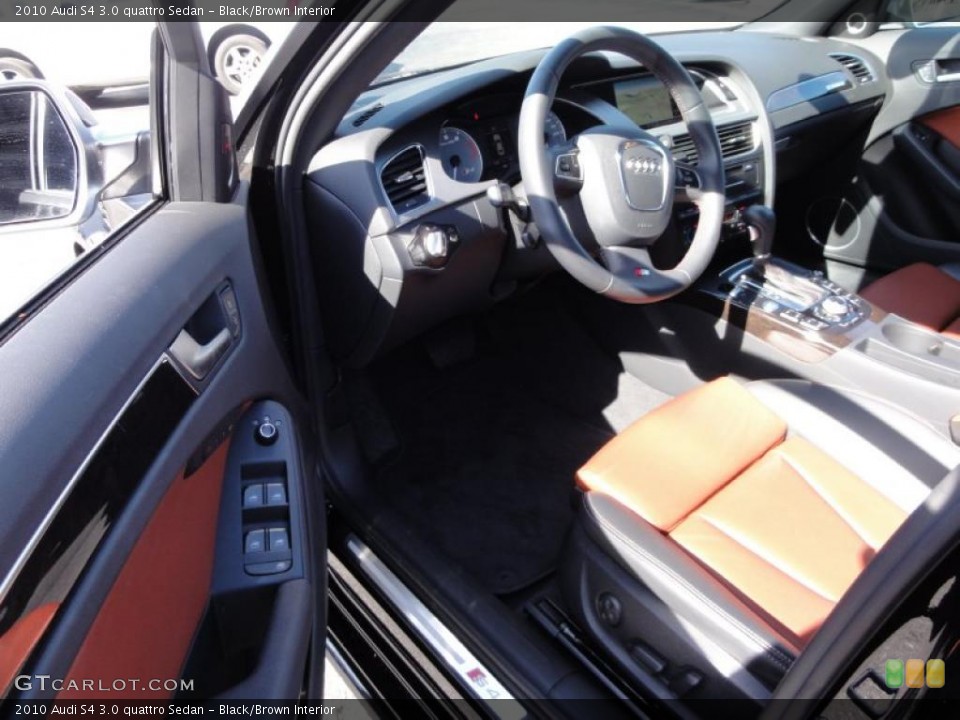Black/Brown Interior Photo for the 2010 Audi S4 3.0 quattro Sedan #46427511