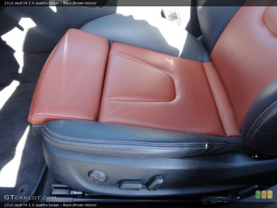 Black/Brown Interior Photo for the 2010 Audi S4 3.0 quattro Sedan #46427547