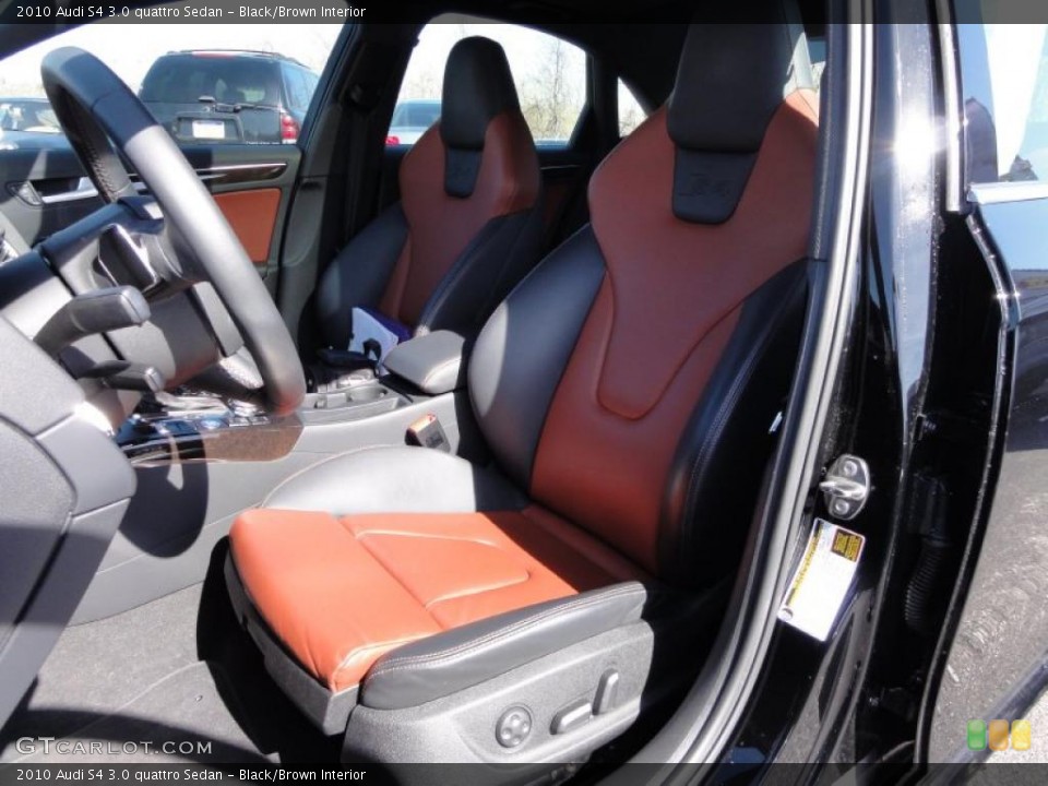 Black/Brown Interior Photo for the 2010 Audi S4 3.0 quattro Sedan #46427562
