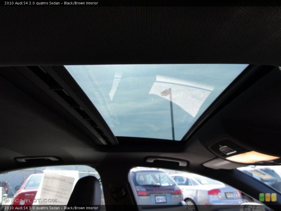 Black/Brown Interior Sunroof for the 2010 Audi S4 3.0 quattro Sedan #46427646