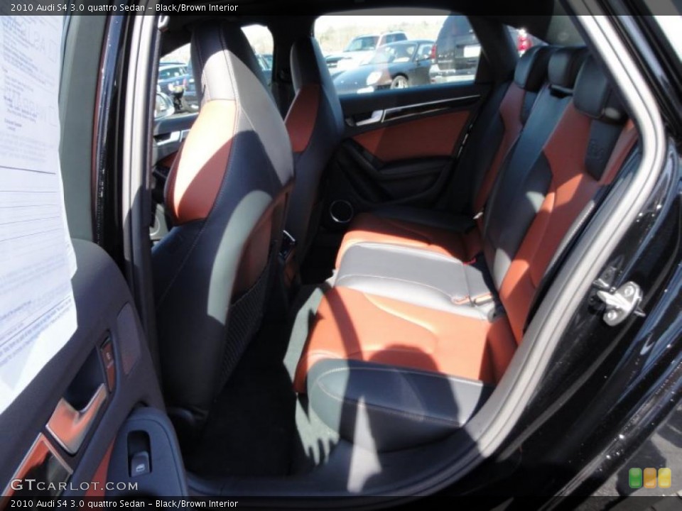 Black/Brown Interior Photo for the 2010 Audi S4 3.0 quattro Sedan #46427691