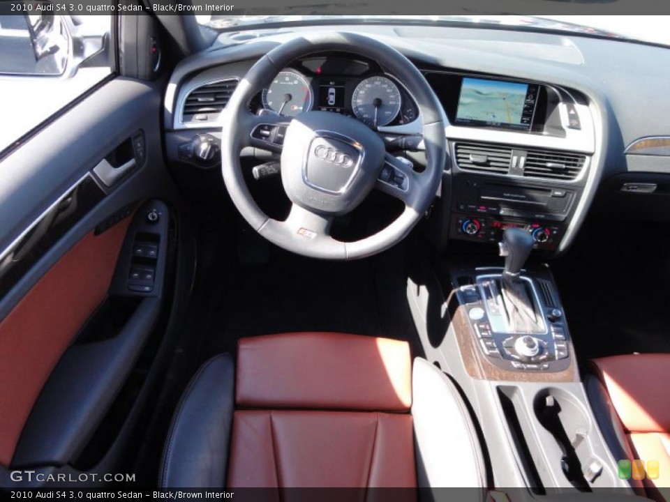Black/Brown Interior Dashboard for the 2010 Audi S4 3.0 quattro Sedan #46427730