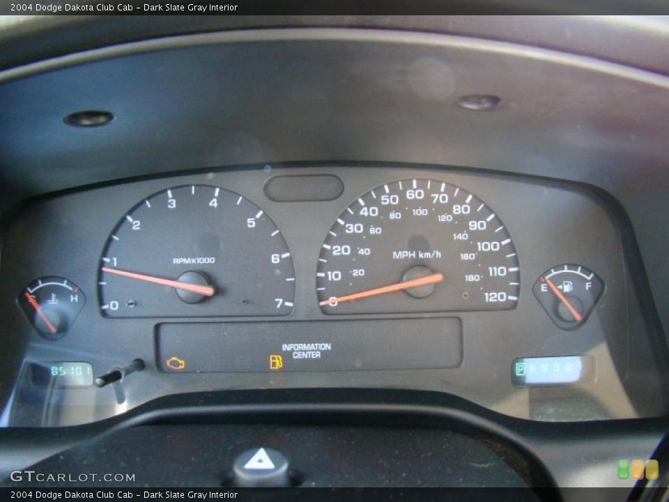 Dark Slate Gray Interior Gauges for the 2004 Dodge Dakota Club Cab #46428843