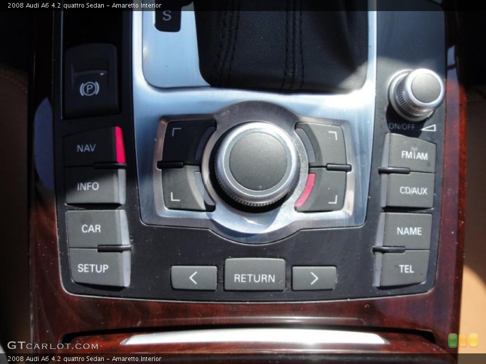 Amaretto Interior Controls for the 2008 Audi A6 4.2 quattro Sedan #46428990