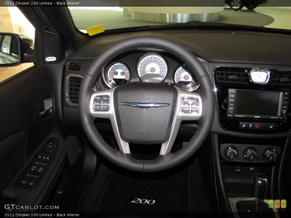 Black Interior Steering Wheel for the 2011 Chrysler 200 Limited #46429845