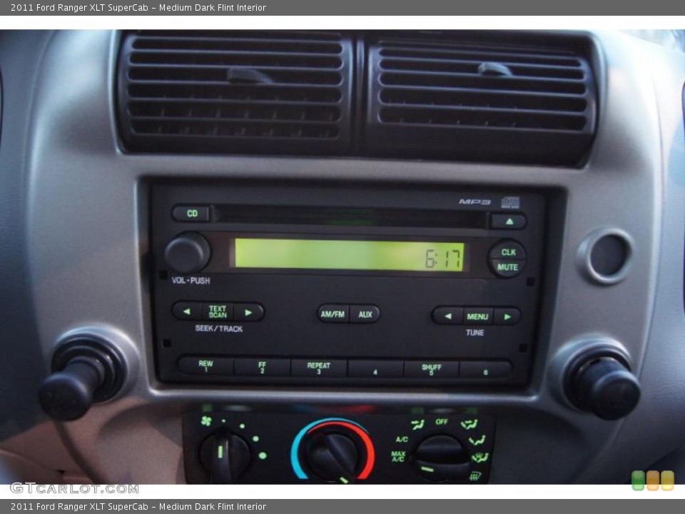 Medium Dark Flint Interior Controls for the 2011 Ford Ranger XLT SuperCab #46430877