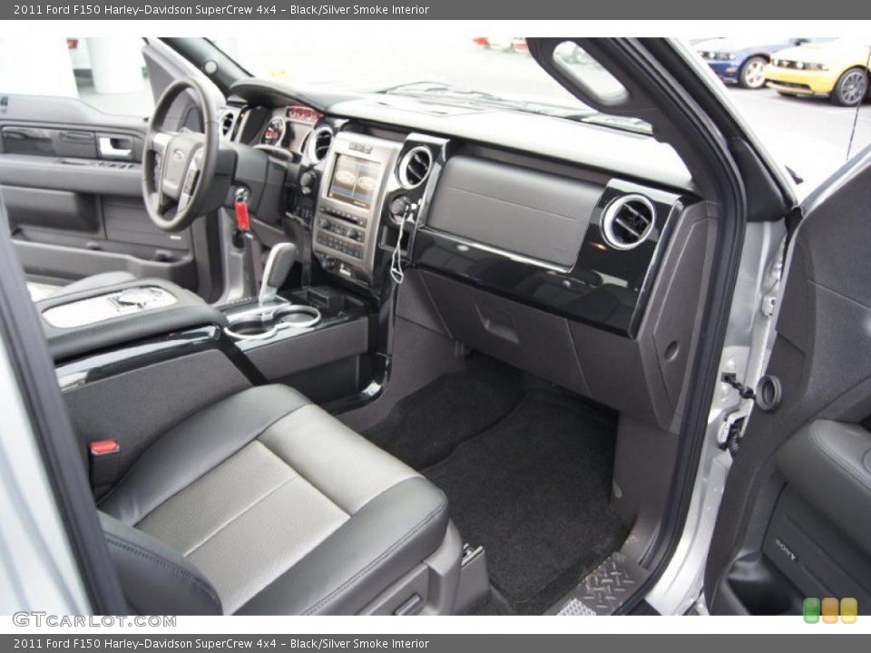 Black/Silver Smoke Interior Photo for the 2011 Ford F150 Harley-Davidson SuperCrew 4x4 #46431798