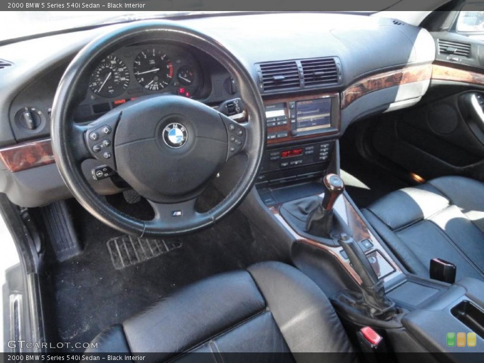 Black Interior Prime Interior for the 2000 BMW 5 Series 540i Sedan #46431996
