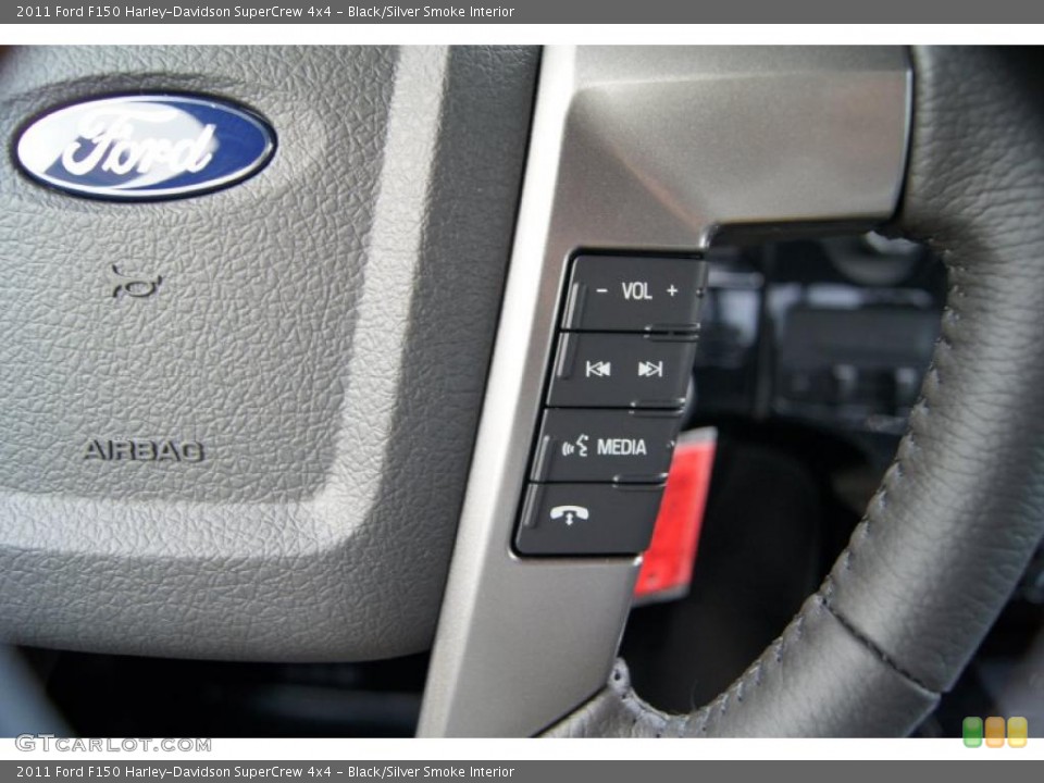 Black/Silver Smoke Interior Controls for the 2011 Ford F150 Harley-Davidson SuperCrew 4x4 #46432065