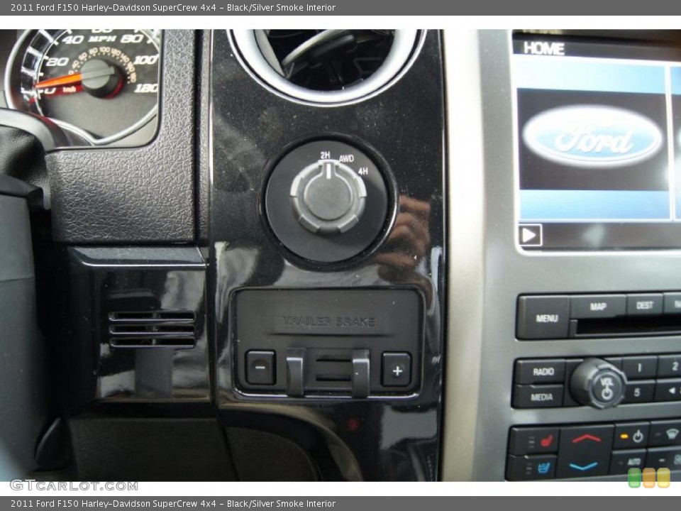 Black/Silver Smoke Interior Controls for the 2011 Ford F150 Harley-Davidson SuperCrew 4x4 #46432089