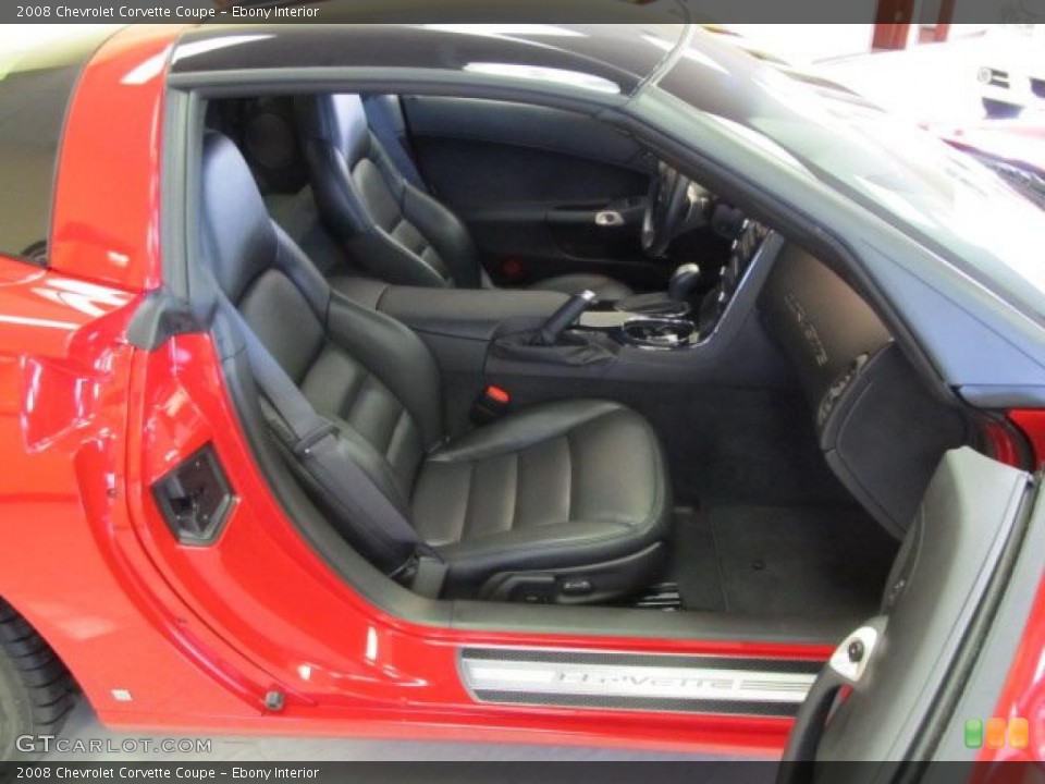 Ebony Interior Photo for the 2008 Chevrolet Corvette Coupe #46432152