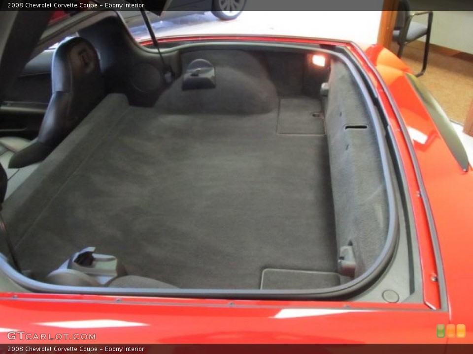 Ebony Interior Trunk for the 2008 Chevrolet Corvette Coupe #46432290
