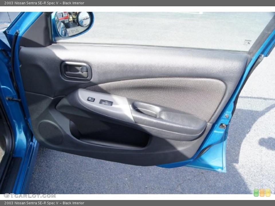 Black Interior Door Panel for the 2003 Nissan Sentra SE-R Spec V #46432578