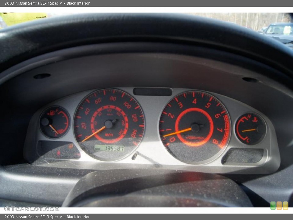 Black Interior Gauges for the 2003 Nissan Sentra SE-R Spec V #46432725