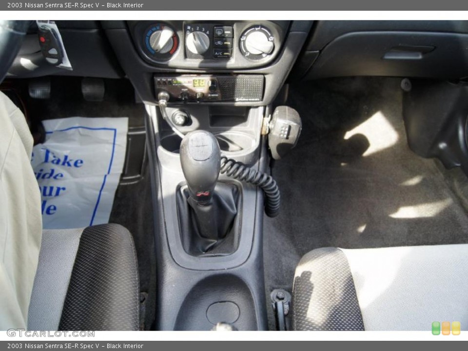 Black Interior Transmission for the 2003 Nissan Sentra SE-R Spec V #46432800