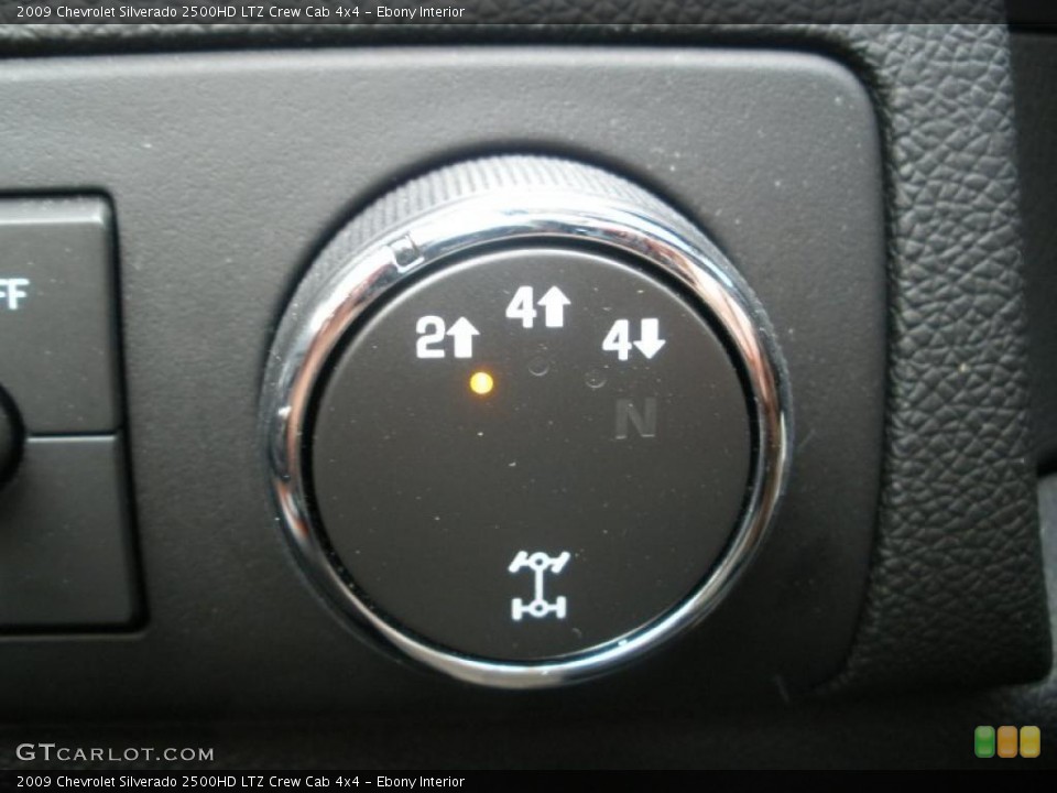 Ebony Interior Controls for the 2009 Chevrolet Silverado 2500HD LTZ Crew Cab 4x4 #46434042