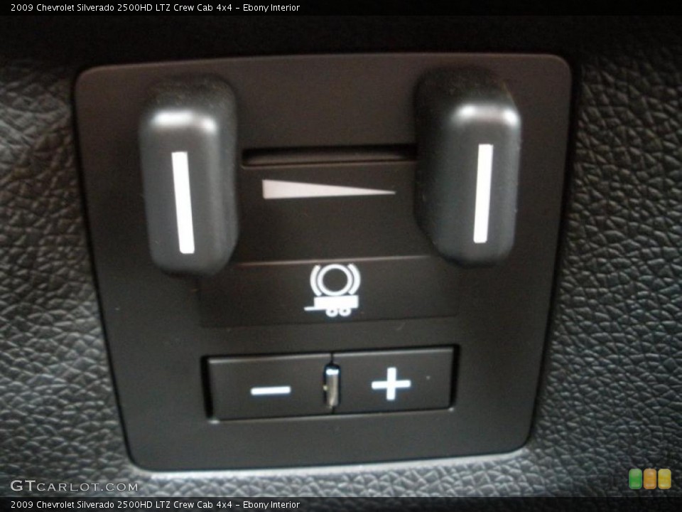 Ebony Interior Controls for the 2009 Chevrolet Silverado 2500HD LTZ Crew Cab 4x4 #46434057