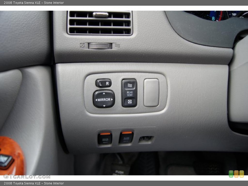 Stone Interior Controls for the 2008 Toyota Sienna XLE #46434354