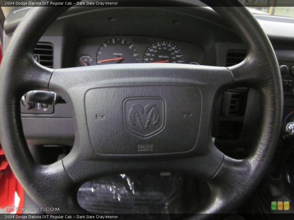 Dark Slate Gray Interior Steering Wheel for the 2004 Dodge Dakota SXT Regular Cab #46435308