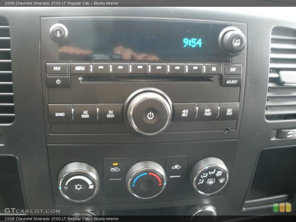 Ebony Interior Controls for the 2008 Chevrolet Silverado 1500 LT Regular Cab #46435566