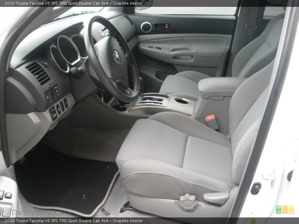 Graphite Interior Photo for the 2010 Toyota Tacoma V6 SR5 TRD Sport Double Cab 4x4 #46436628